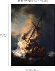 Storm on the Sea of Galilee puzzle: finished-size diagram