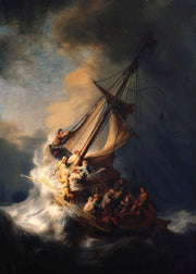 Storm on the Sea of Galilee puzzle: full painting reproduction