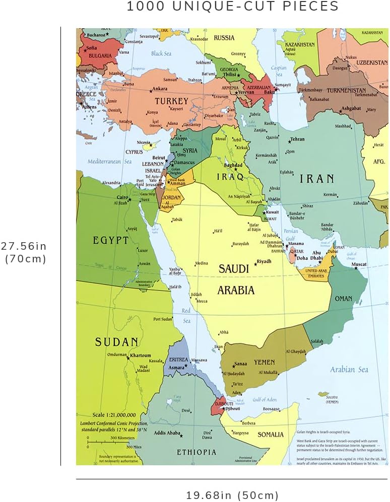 Middle East Map Puzzle