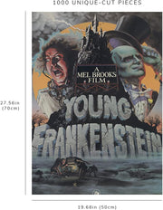 Young Frankenstein Movie Poster puzzle: finished-size diagram