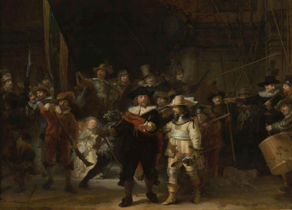 The Night Watch by Rembrandt puzzle: full painting reproduction