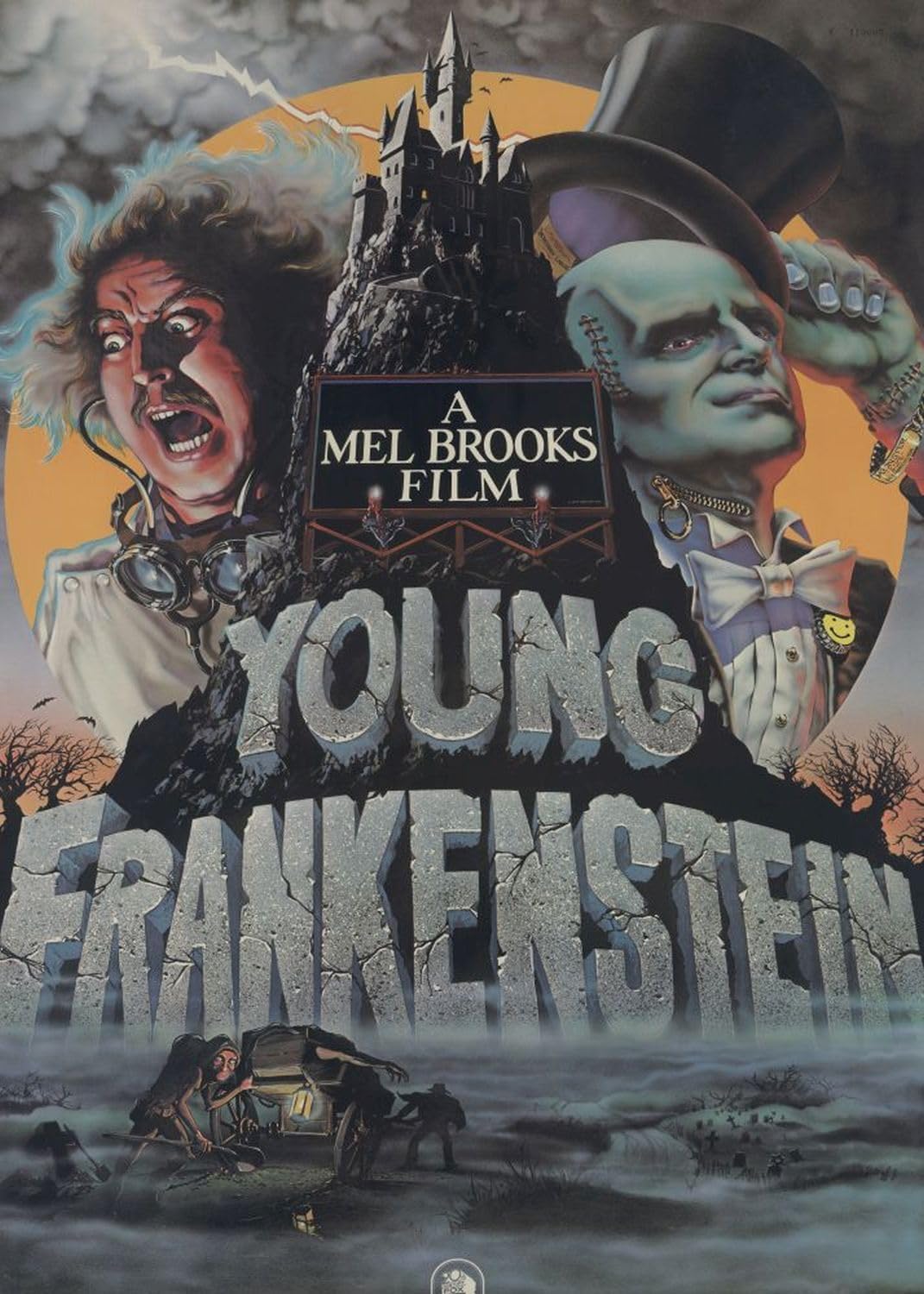 Young Frankenstein Movie Poster puzzle: full movie-poster design