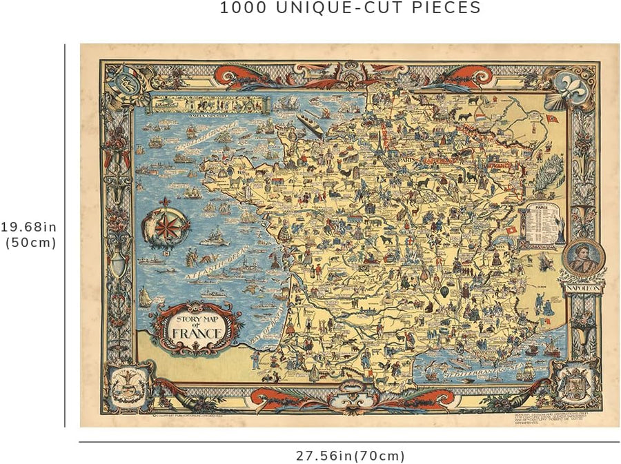 France Illustrated Map Puzzle