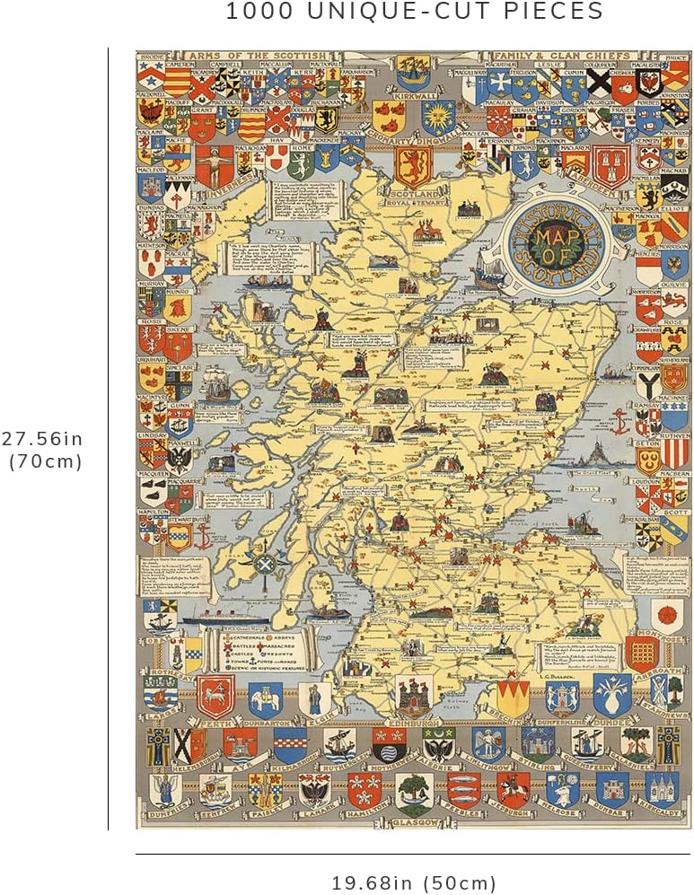 Scotland Illustrated Map Puzzle