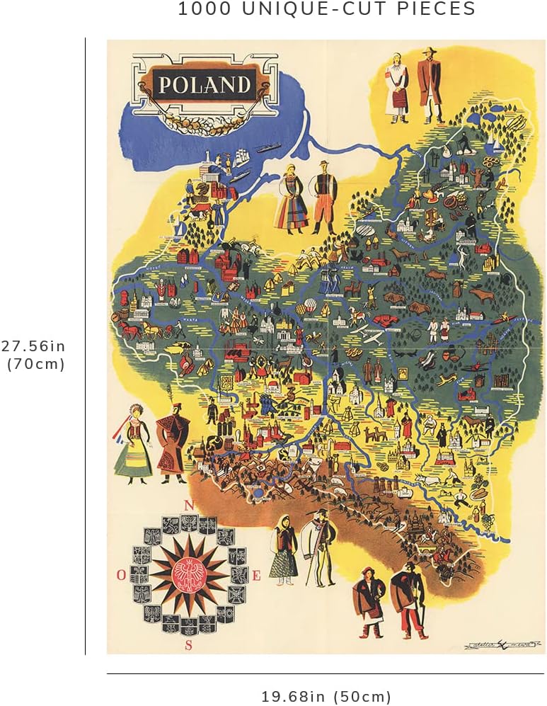 Poland Illustrated Map Puzzle