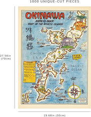 Okinawa Mem-O-Map puzzle: finished-size diagram