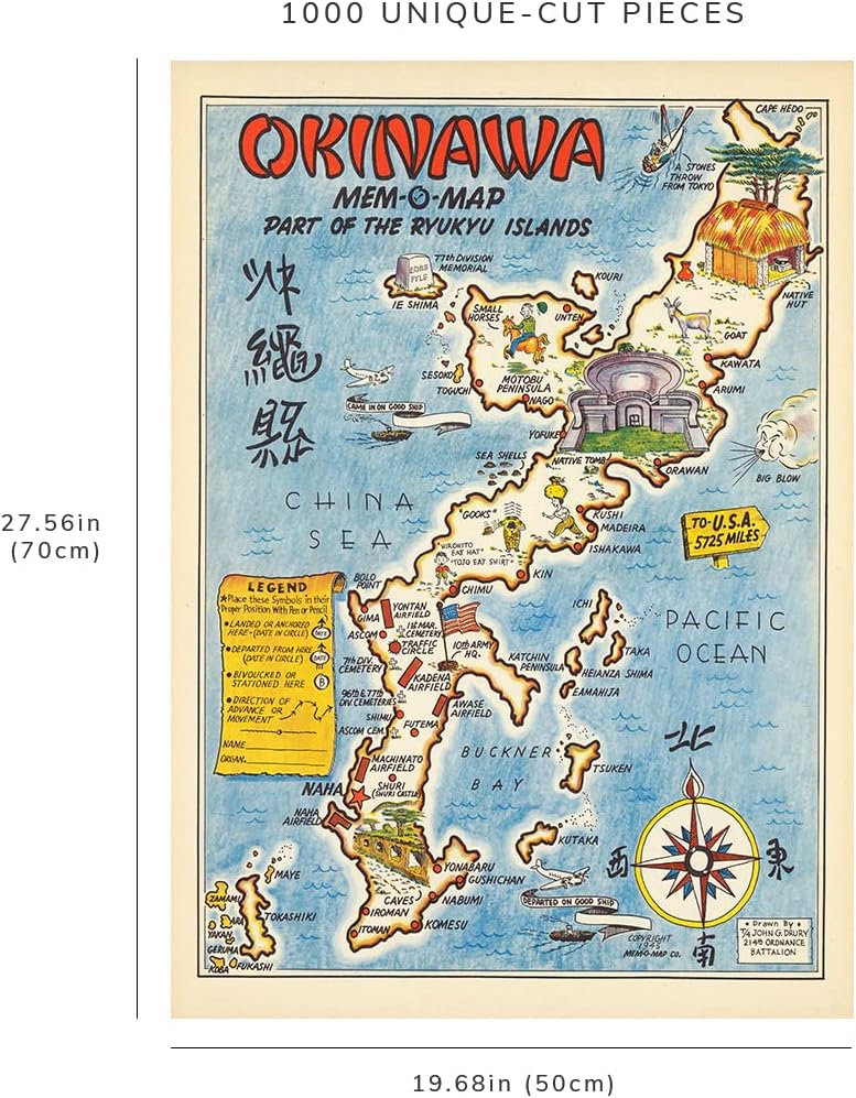 Okinawa and Ryukyu Islands Map Puzzle