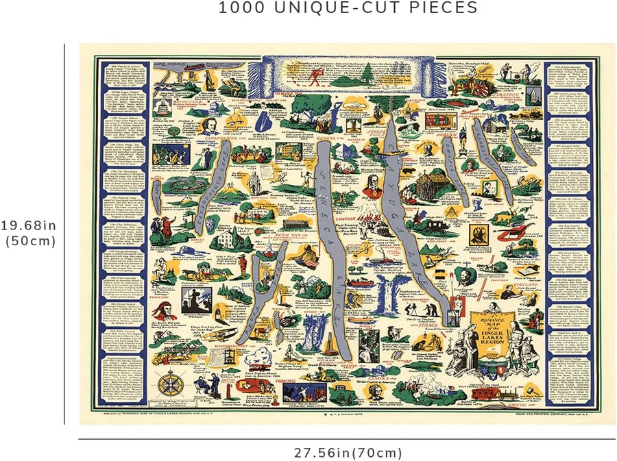Finger Lakes Map Puzzle