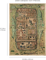 Jerusalem Historic City Map puzzle: finished-size diagram
