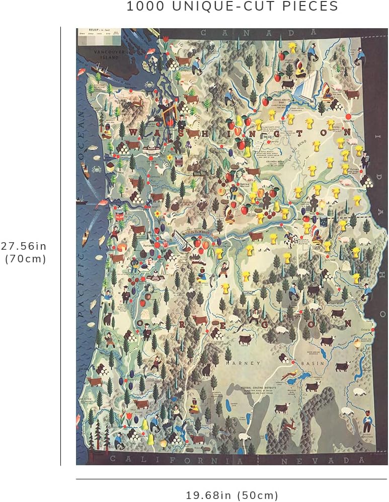Pacific Northwest Map Puzzle