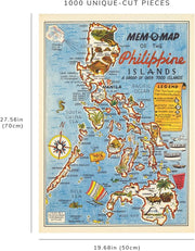 Philippines Mem-O-Map puzzle: finished-size diagram