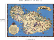 Maui Pictorial Map puzzle: finished-size diagram