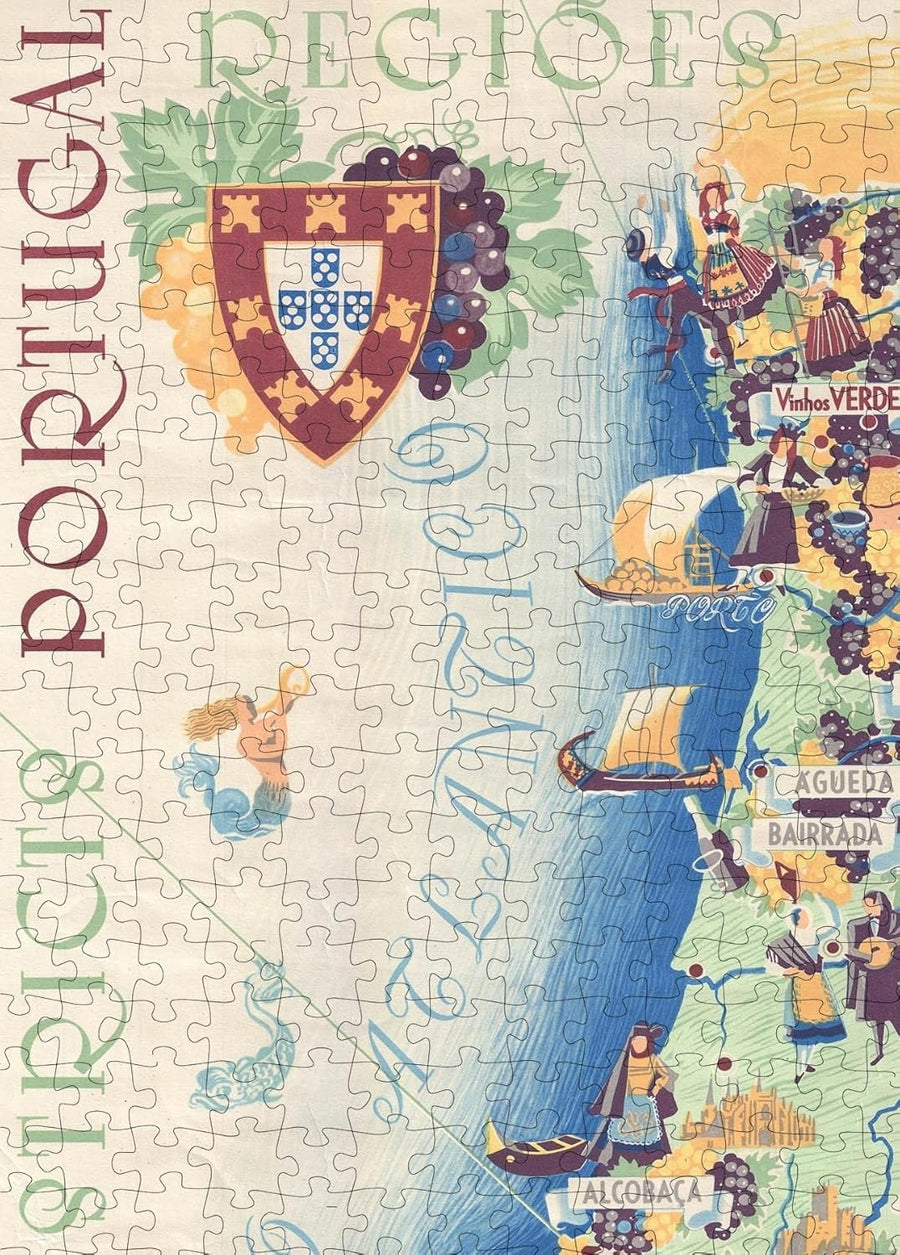 Portugal Wine Map Puzzle