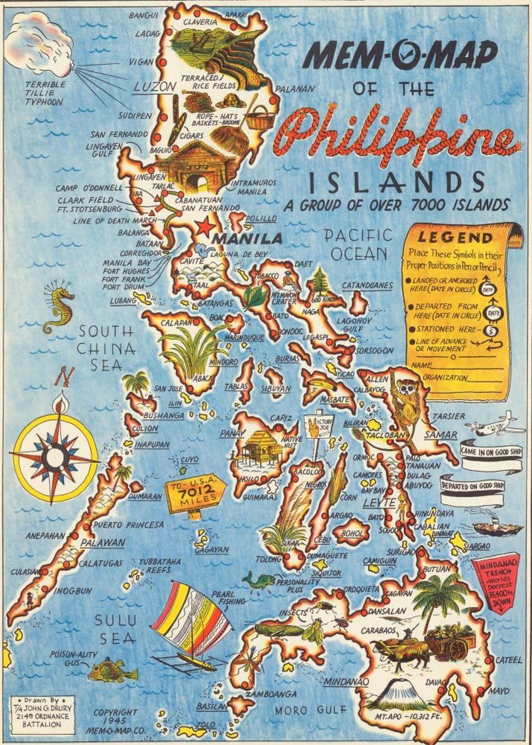 Philippines Mem-O-Map puzzle: full Philippine Islands map