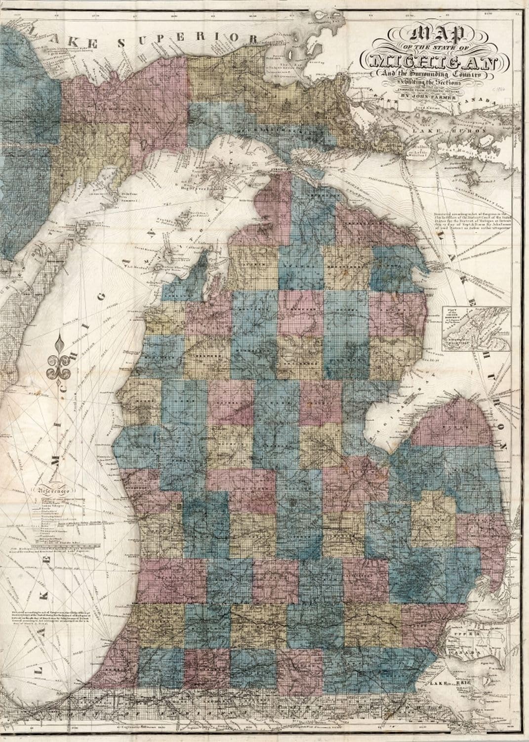 Michigan County Map puzzle: full Michigan county map