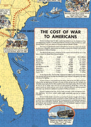 Civil War Illustrated Map puzzle: cost of War text panel