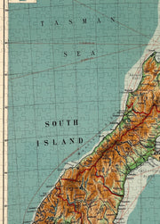 New Zealand Map puzzle: south Island detail