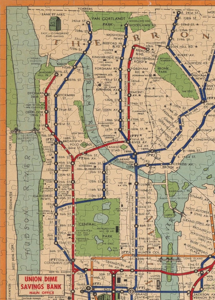 New York City Subway Map Puzzle