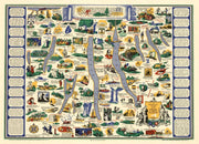 Finger Lakes Pictorial Map puzzle: full pictorial lake-region map