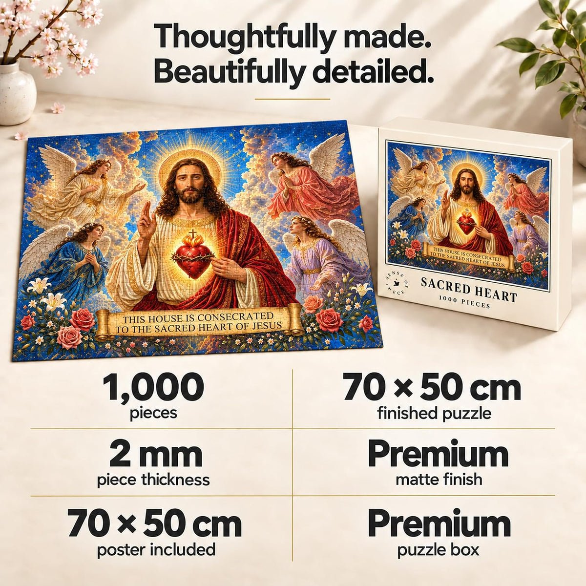 Sacred Heart of Jesus — 1,000-Piece Puzzle — product image 5
