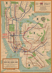 New York City Subway Map puzzle: full subway map design