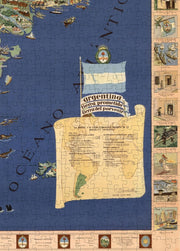 Argentina Pictorial Map puzzle: title and legend detail