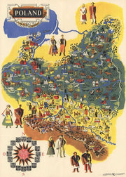 Poland Pictorial Map puzzle: full pictorial map