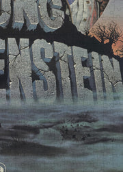 Young Frankenstein Movie Poster puzzle: lower lettering and landscape close-up
