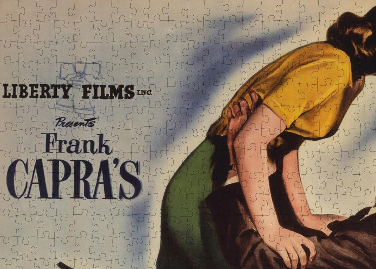 It's a Wonderful Life Movie Poster puzzle: central couple and left-side credit