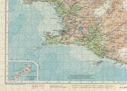 Iceland Atlas Map puzzle: southwestern map and inset detail