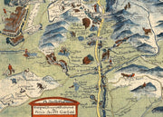 White Mountains New Hampshire Map puzzle: southern map and printed credit