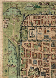 Jerusalem Historic City Map puzzle: upper-left city plan detail