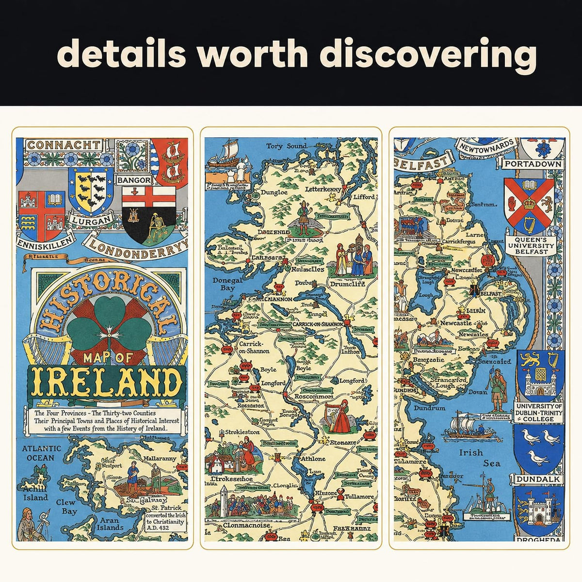 Historical Ireland Map — 1,000-Piece Puzzle — product image 6
