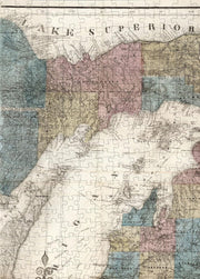 Michigan County Map puzzle: upper Peninsula and Lake Superior detail