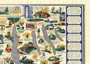 Finger Lakes Pictorial Map puzzle: eastern lakes and text panels