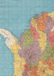 Colombia Regional Map puzzle: northwestern coast detail