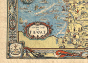 France Story Map puzzle: map title and Atlantic coast