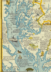 Maryland Eastern Shore Map puzzle: coastal waterways detail