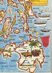 Philippines Mem-O-Map puzzle: southern islands map detail