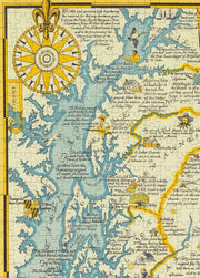 Maryland Eastern Shore Map puzzle: compass and northern coast detail