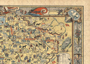 France Story Map puzzle: paris and northeastern map detail