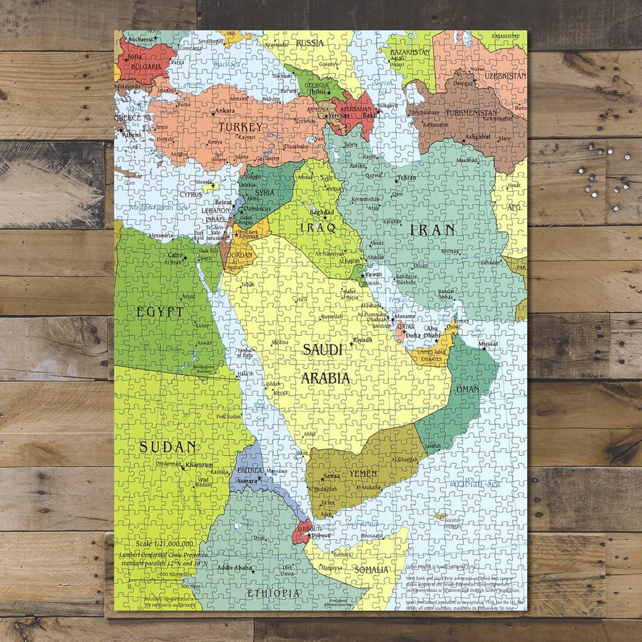 Middle East Map Puzzle