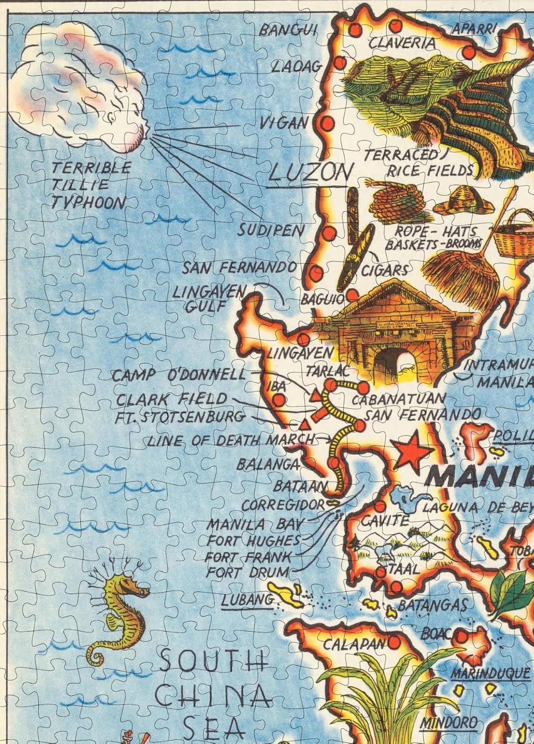 Philippines Mem-O-Map puzzle: luzon map detail