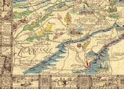 Appalachian Region Pictorial Map puzzle: tennessee and southwestern detail