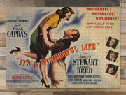 It's a Wonderful Life Movie Poster puzzle: completed puzzle on wooden tabletop