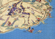 Maui Pictorial Map puzzle: eastern island detail