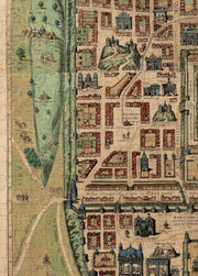 Jerusalem Historic City Map puzzle: city walls and buildings detail