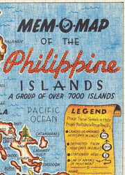 Philippines Mem-O-Map puzzle: mem-O-Map title and legend