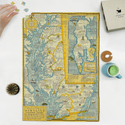 Maryland Eastern Shore Map puzzle: puzzle and box on white tabletop