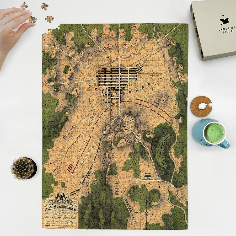 Gettysburg Battlefield Map Puzzle